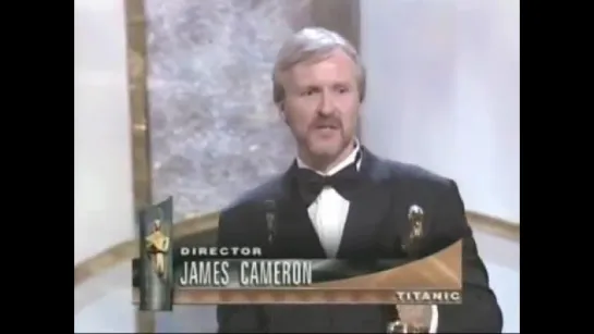 James Cameron Wins Best Director- 1998 Oscars