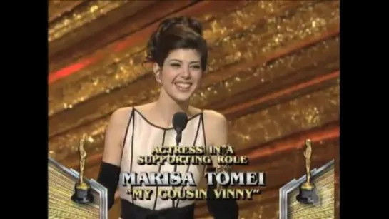 Marisa Tomei Wins Supporting Actress- 1993 Oscars