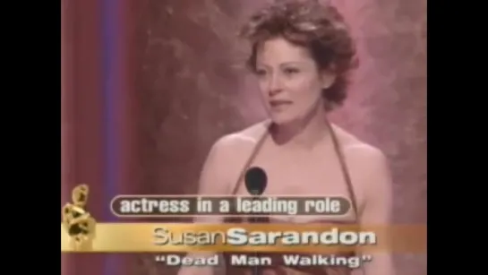 Susan Sarandon winning Best Actress - 1996 Oscars