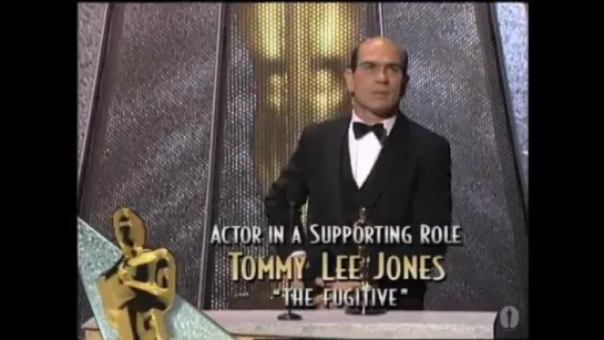 Tommy Lee Jones winning Best Supporting Actor