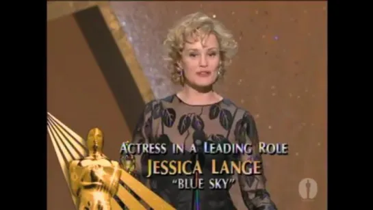 Jessica Lange Wins Best Actress- 1995 Oscars