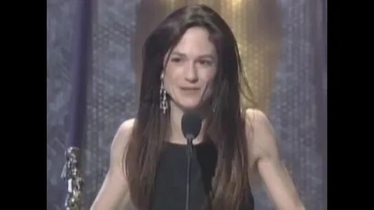 Holly Hunter winning an Oscars for The Piano