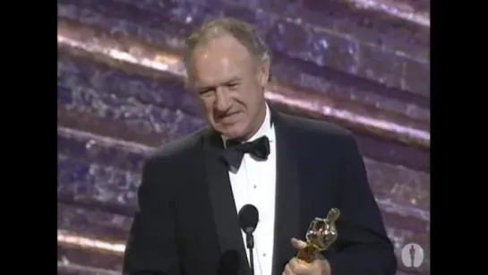 Gene Hackman winning Best Supporting Actor