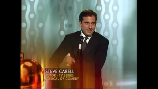 Steve Carell Wins Best Actor TV Series Musical or Comedy - Golden Globes 2006