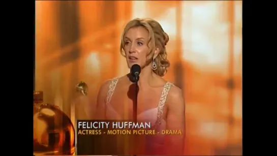 Felicity Huffman  Best Actress Drama Golden Globes (2006)