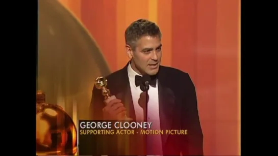 George Clooney Wins Best Supporting Actor Motion Picture Drama - Golden Globes (2006)