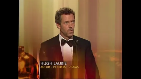 Hugh Laurie Wins Best Actor TV Series Drama - Golden Globes (2006)