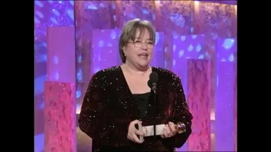 Kathy Bates wins Best Supporting Actress Television Golden Globes (1997)