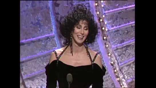 Cher Wins Best Actress Motion Picture Musical or Comedy - Golden Globes (1988)