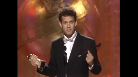 Tom Hanks Wins Best Actor Motion Picture Comedy - Golden Globes (1989)