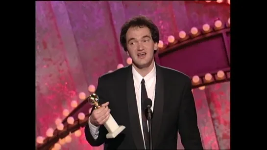 Quentin Tarantino Wins Best Motion Picture Screenplay - Golden Globes (1995)