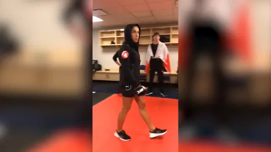 ufc tampa: joanna jedrzejczyk's locker room and walkout (behind the scenes)