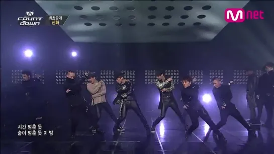 150226 Shinhwa - Sniper @ M! Countdown Comeback Stage