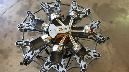 Radial Engine Motorized Table