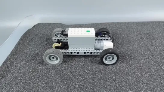 Driving Lego Cars in Sand