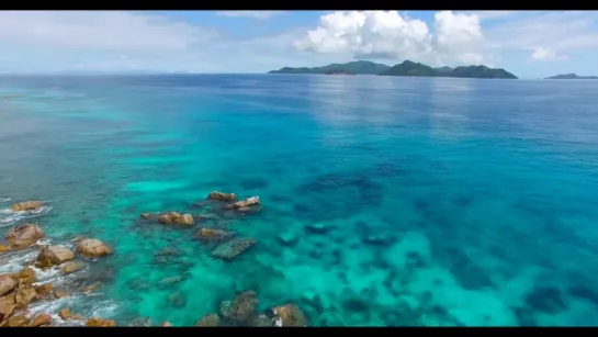 Seychelles 4k drone - La Digue Islands