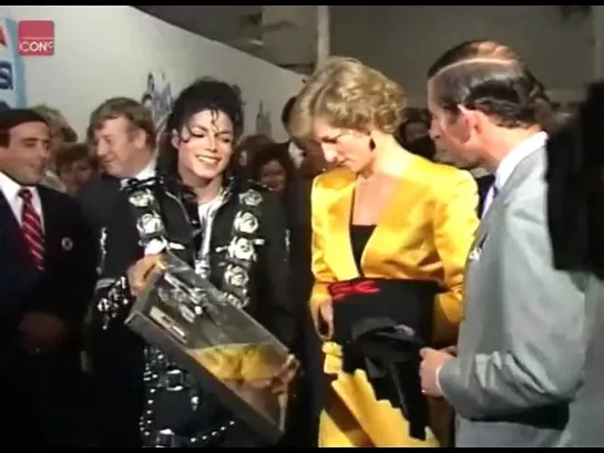 Michael Jackson meets Princess Diana at Wembley Stadium