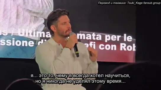 🎙️Дженсен Эклз рассказал о том, чему он сейчас учится - Конвенция «Сверхъестественного» в Риме, апрель 2024 год (рус.суб)