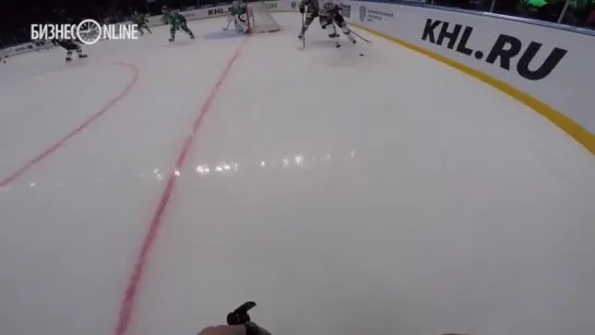 GoPro On the Ice with the referee Хоккей глазами арбитра АК БАРС-САЛАВАТ ЮЛАЕВ