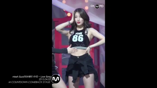   Love Song missA Suzy Fancam Mnet M COUNTDOWN 150402