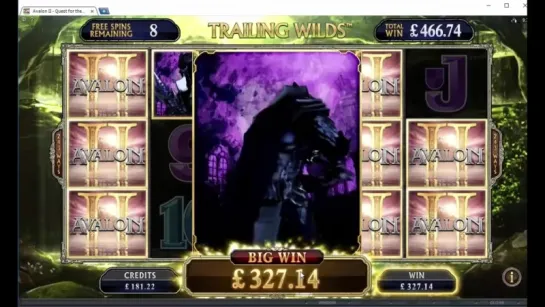 Avalon 2 Slot - Trailing Wilds Mega Big Win