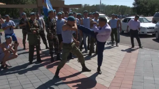 День ВДВ. Глава Тувы показал мастер-класс.