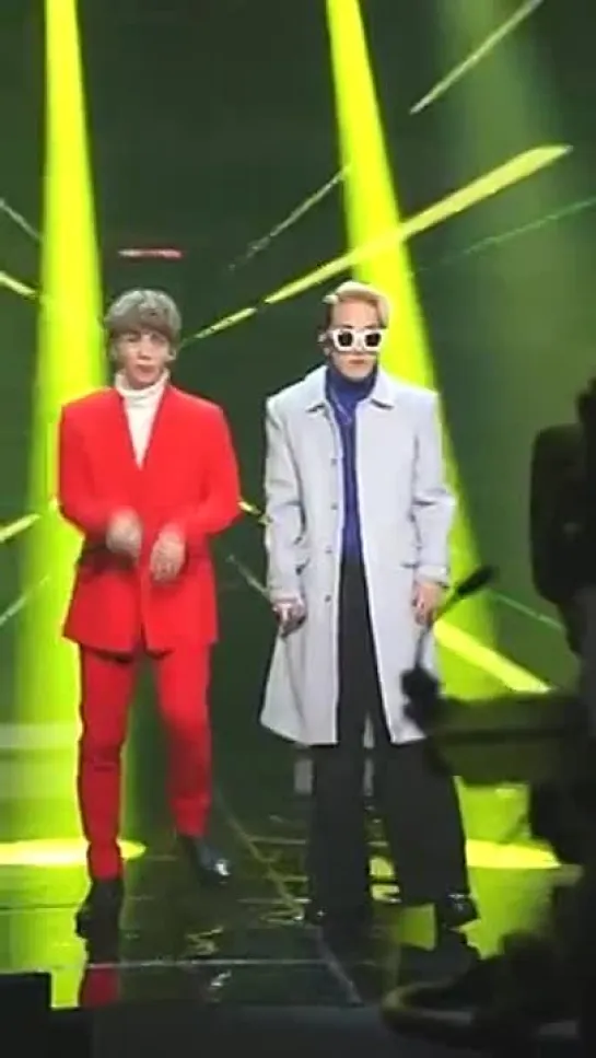 150213 JONGHYUN and Zion. T at KBS 'Music Bank'.  [from FACEBOOK SHINee STAFF]