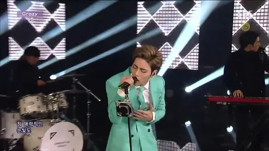 150118 Jonghyun - SBS Inkigayo 'Crazy ft. IRON'