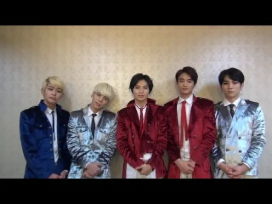 131225 SHINee message - 65th Sapporo Snow festival