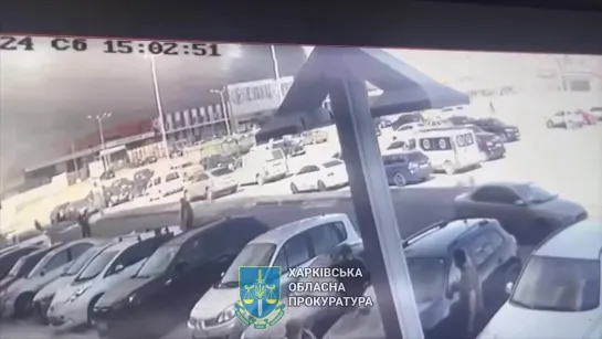 Видео удара по гипермаркету "Эпицентр" в Харькове