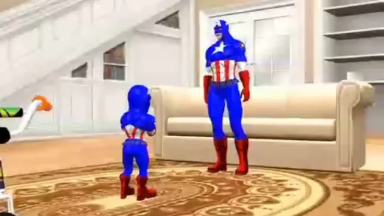 Captain America Johny Johny Yes Papa - Captain America Cartoons Johny Johny Yes Papa Nursery Rhymes