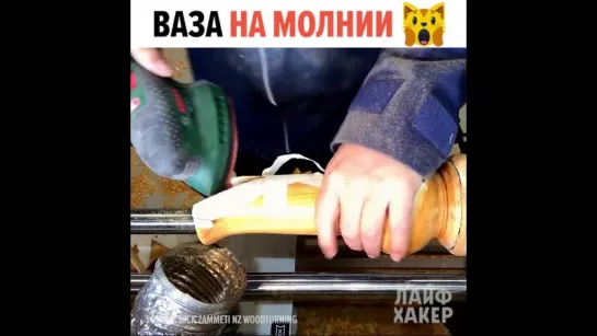 Необычный вариант вазы с молнией