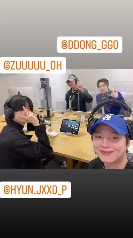 220519 euijin_bigflo_daonez Instagram story SF9 Zuho