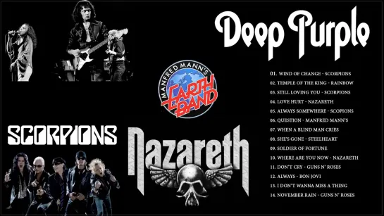 Nazareth -Scorpions - Deep Purple - Manfred Mann - Rainbow  - 70s 80s - Top 20 Slow Rock Ballads