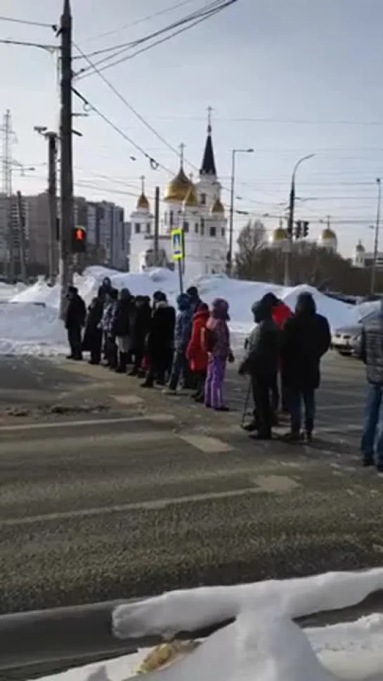 Самарцы перекрыли проспект Кирова