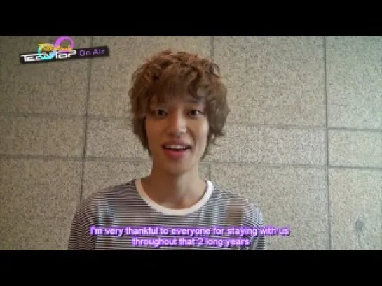 4/09/12  Teen Top On Air - C.A.P, Chunji, Niel and Changjo’s Special Message [ENGSUB]