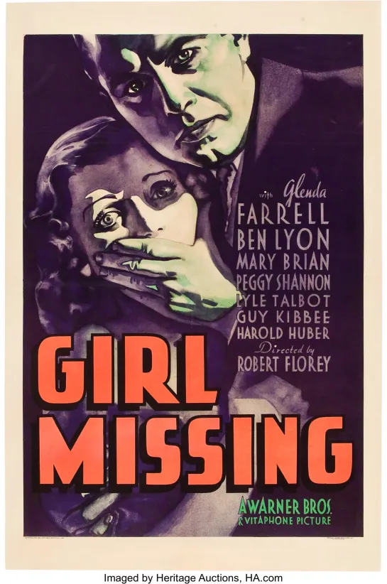 Girl Missing (1933) -720p- Glenda Farrell, Ben Lyon, Mary Brian