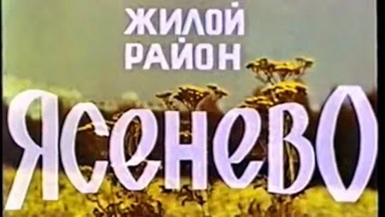 А так было при красном знамени! "Ясенево, 1977"