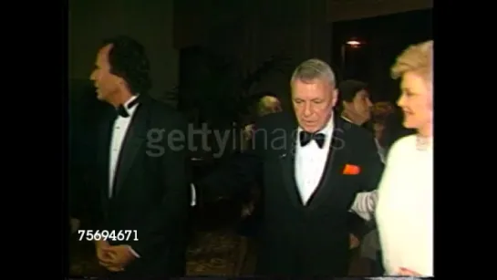 James Stewart at the Various Events with Frank Sinatra on January 1, 1993.