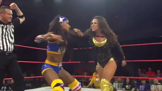 Tasha Steelz  (w/Savannah Evans) vs Mickie James (Impact Knockouts title)