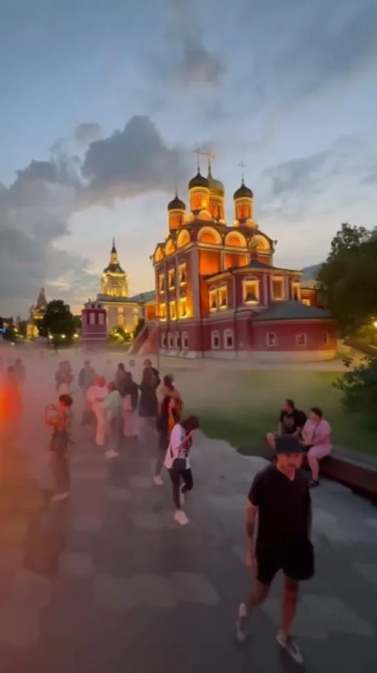 New light installations in Zaryadye Park, Moscow