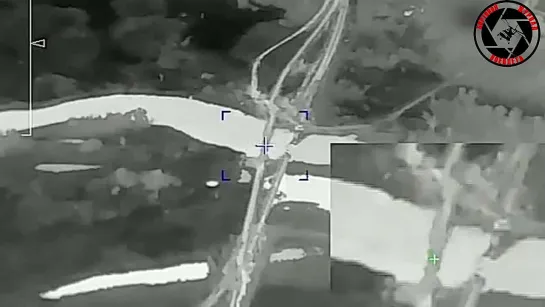 ️  ️Destruction of an enemy crossing by a Su-34 crew following the targeting of an Orlan-30 UAV