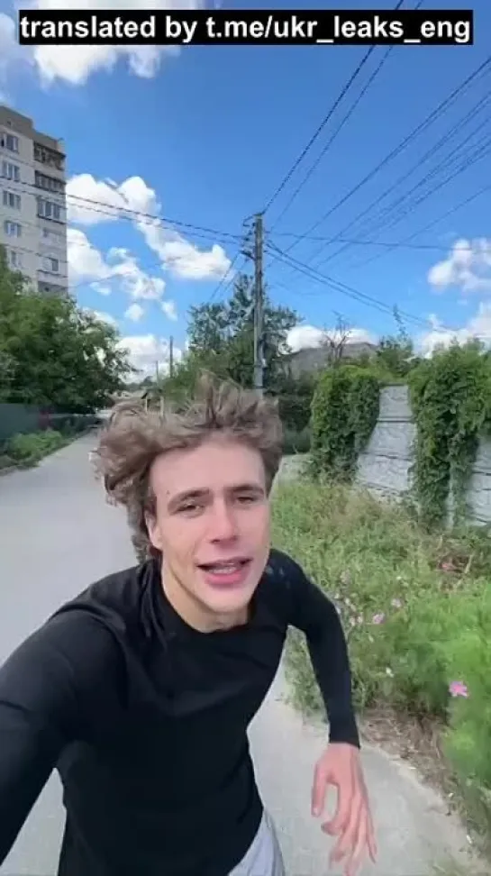 A Ukrainian has recorded a motivational video, inspired by the realities of the country