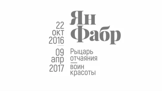 Монтаж выставки "Ян Фабр: Рыцарь отчаяния – воин красоты"