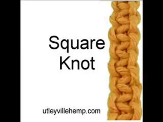 How to tie a Square Knot for Hemp Jewelry