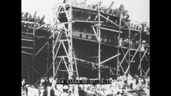 YESTERDAYS NEWSREELS WWI GERMAN U-BOATS HOG ISLAND CONCRETE SHIPS WWI SHIP BUIL