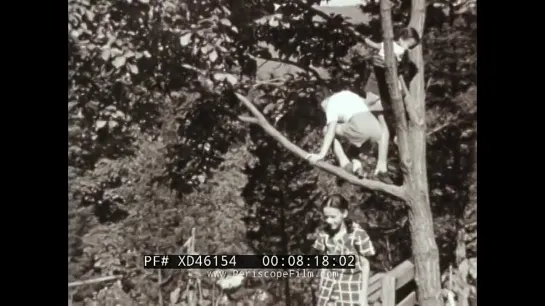 1940s AFRICAN AMERICAN 16mm HOME MOVIES_ SUMMER FAMILY COOKOUT, KIDS AT PLAY XD4