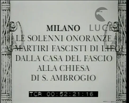 A Milano onoranze ai martiri fascisti di Liegi [9SXZZFFxH1A]