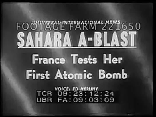 France Tests First Atomic Bomb 221650-32 _ Footage Farm [B8RMZBJ-W2w]