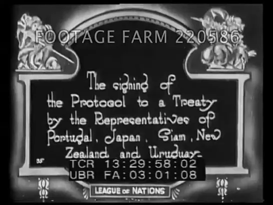 League of Nations - First Assembly, 1920 - 220586-04 _ Footage Farm Ltd [16nKb-IfmR4]